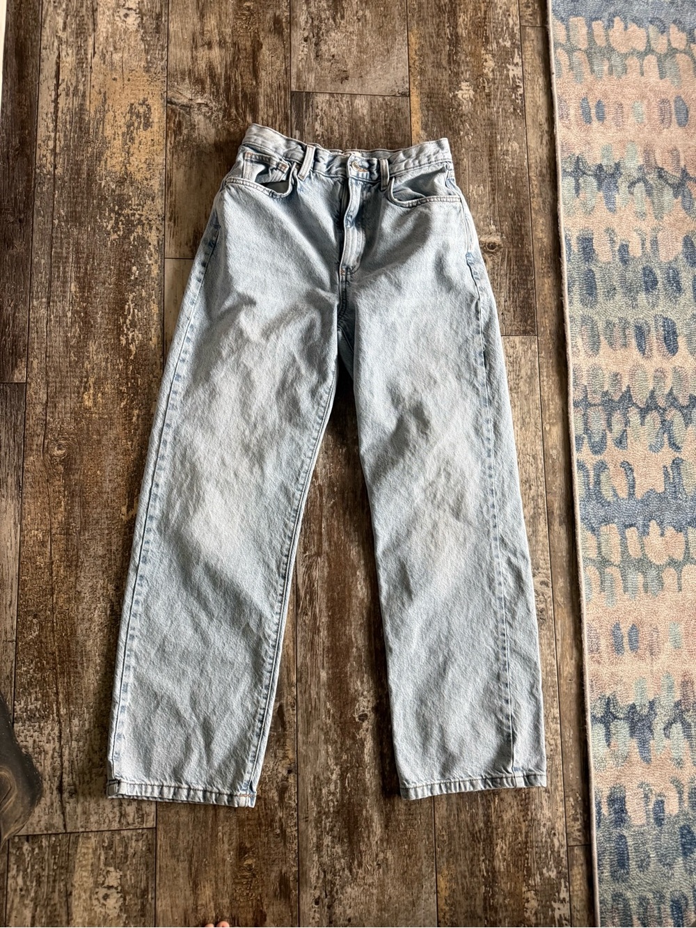 2 for $30 sale: Cotton On loose straight leg jeans , light wash 28